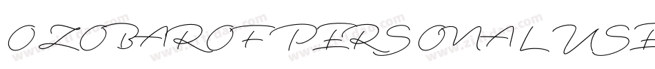 OZOBAROF PERSONAL USE字体转换